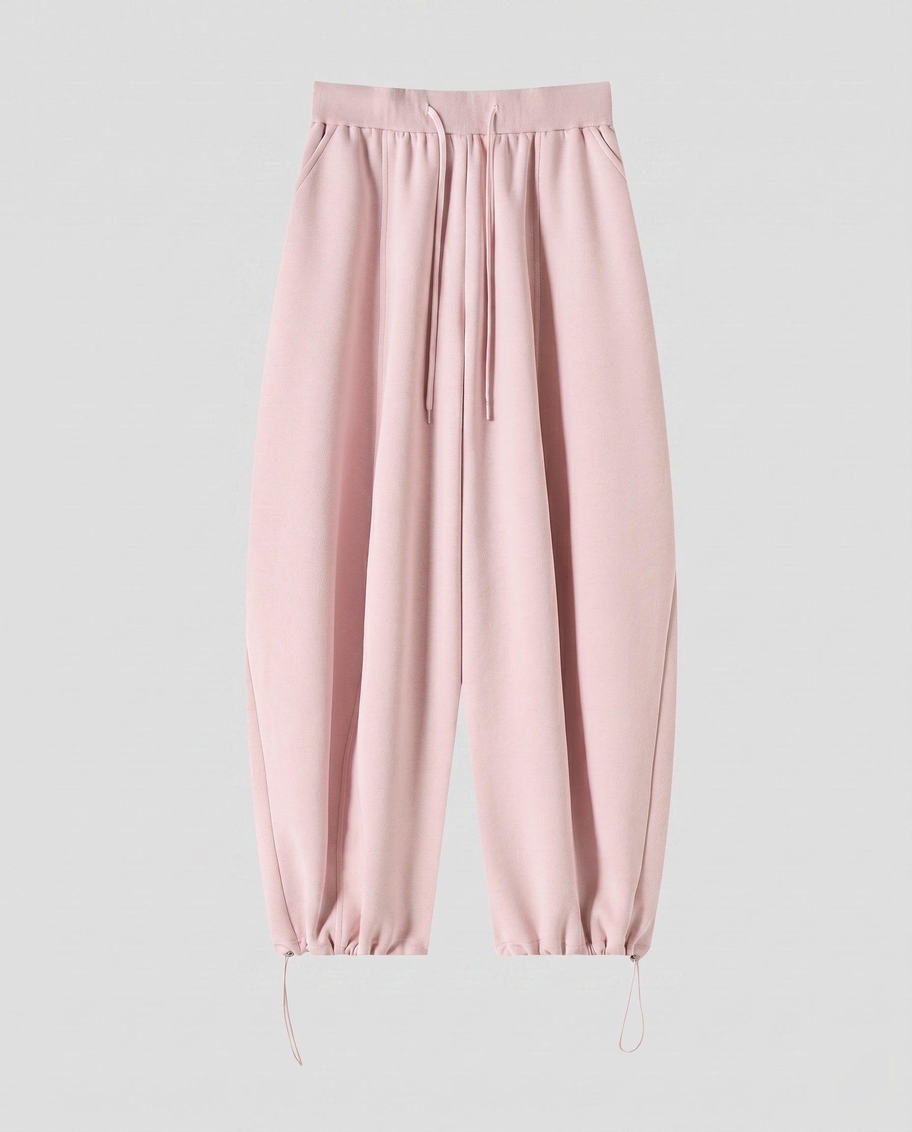 Women's Casual High-Waist Pants with Adjustable Waistband