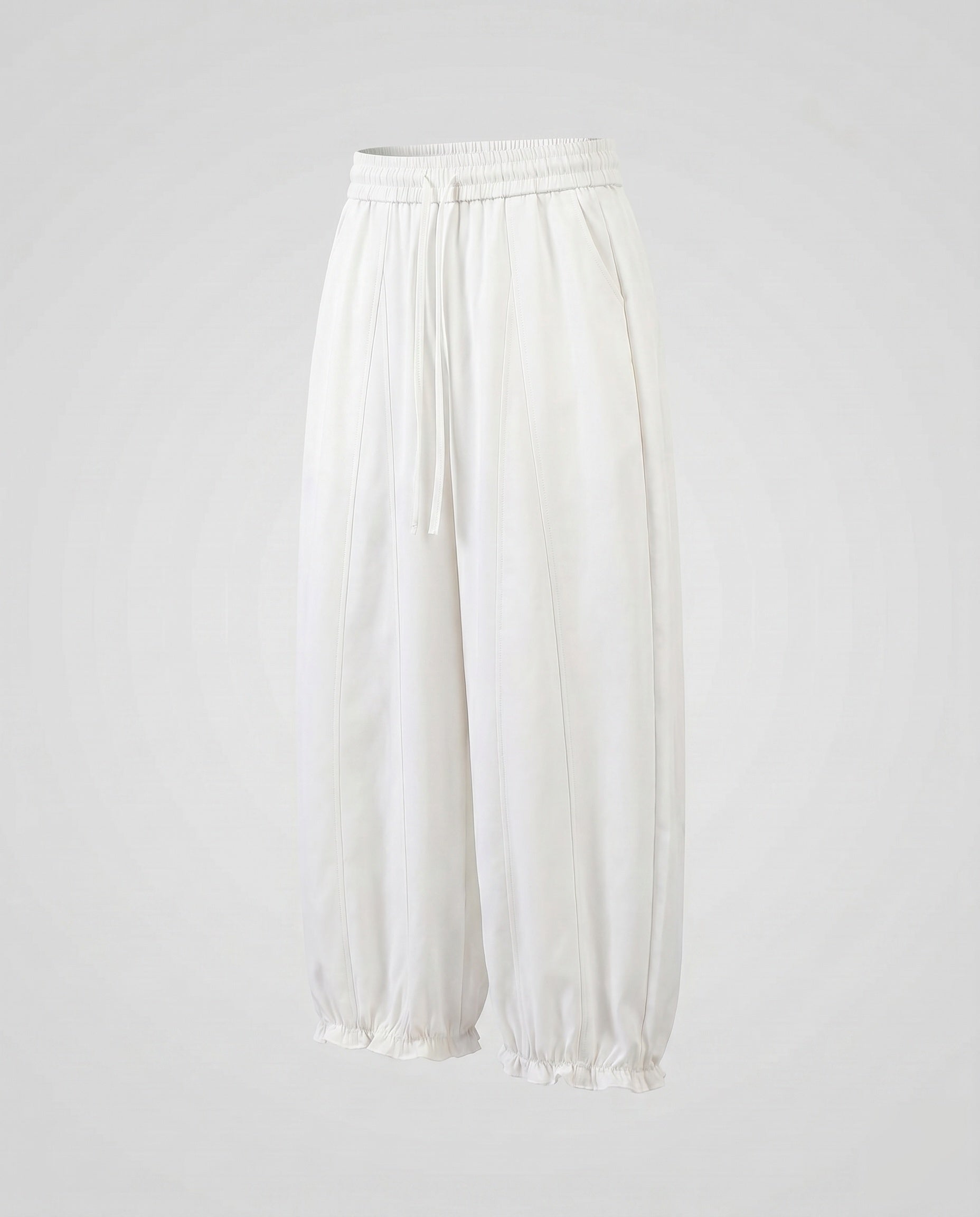 Women's Loose-Fitting Trousers with Elastic Waistband