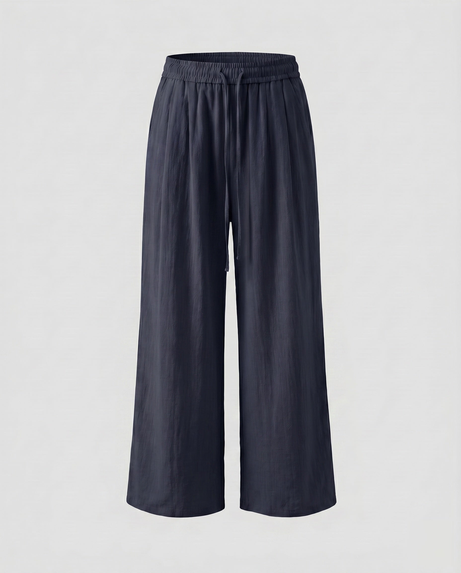 Women's Wide-Cut Palazzo Pants with Elastic Waistband