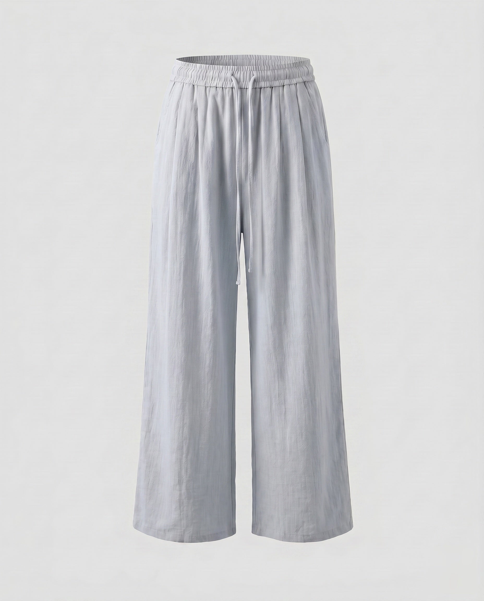Women's Wide-Cut Palazzo Pants with Elastic Waistband
