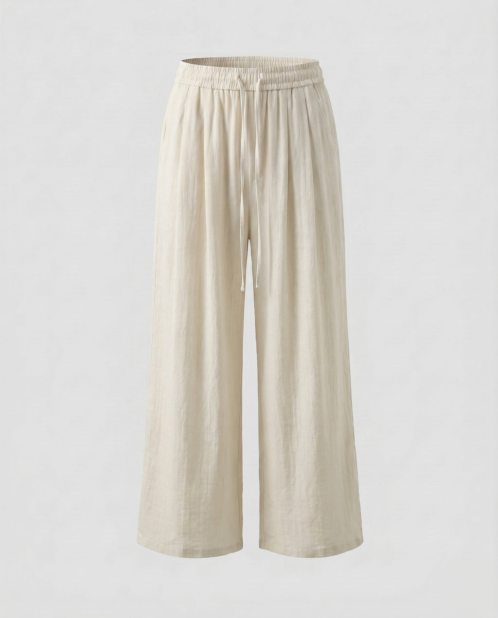 Women's Wide-Cut Palazzo Pants with Elastic Waistband