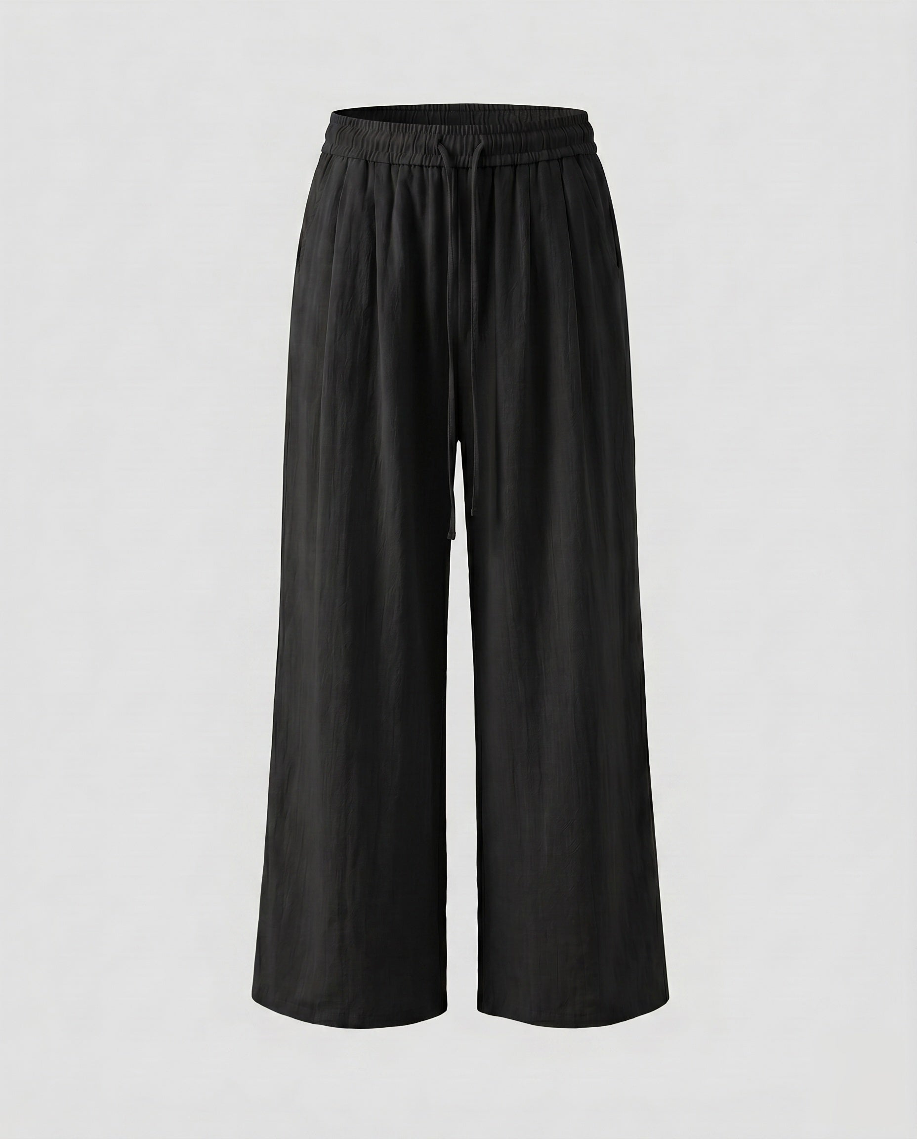 Women's Wide-Cut Palazzo Pants with Elastic Waistband