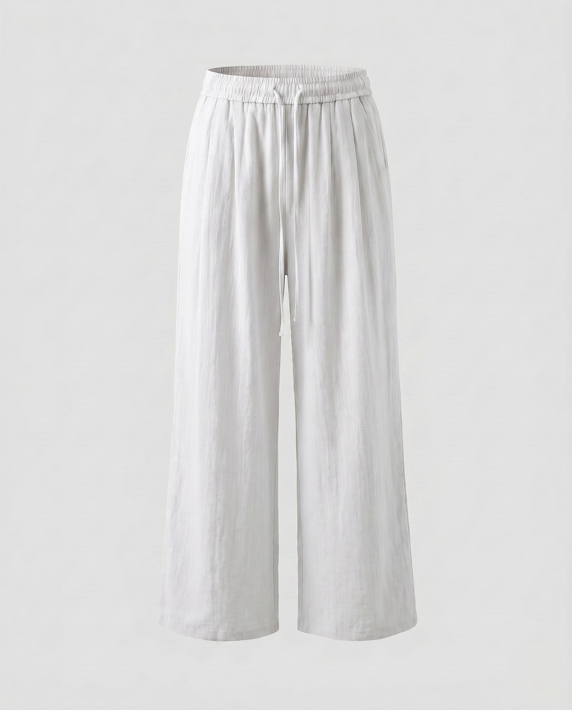 Women's Wide-Cut Palazzo Pants with Elastic Waistband