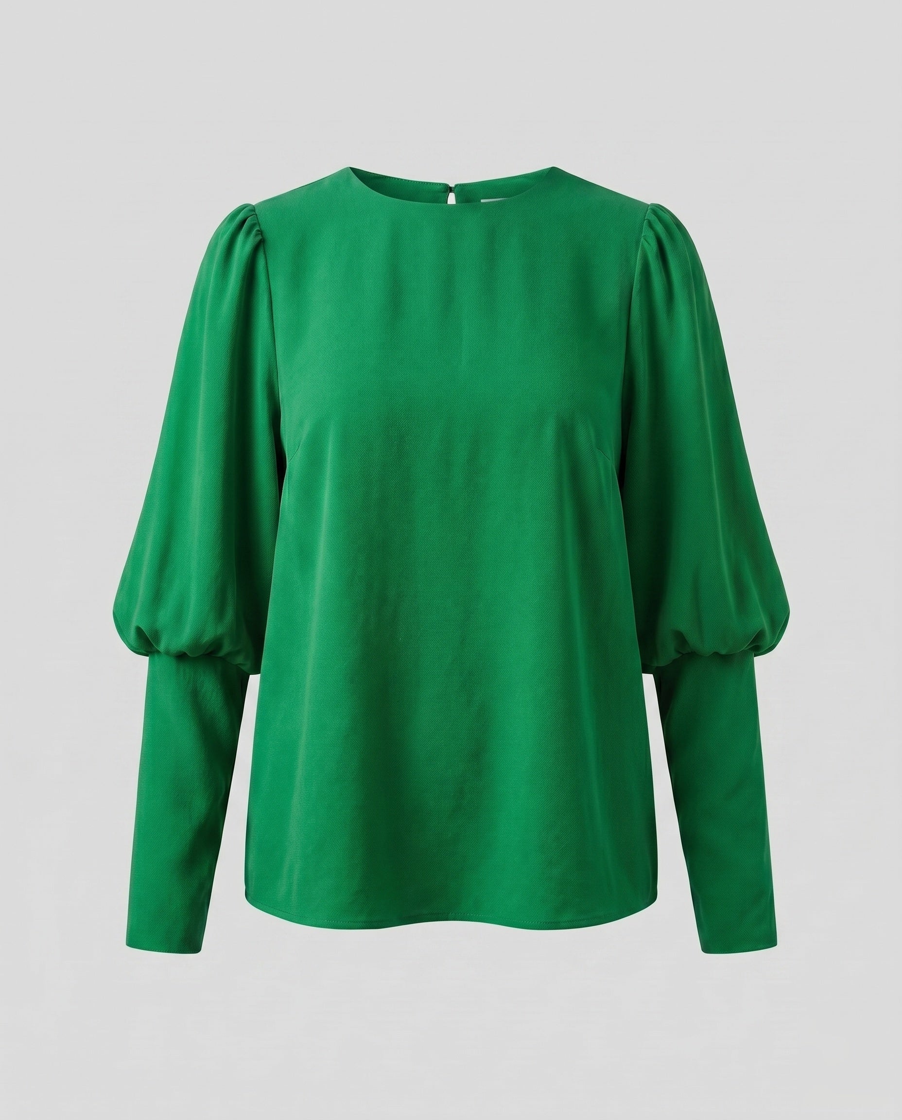 Women's Blouse Shirt with Puff Sleeves and Elegant Cut