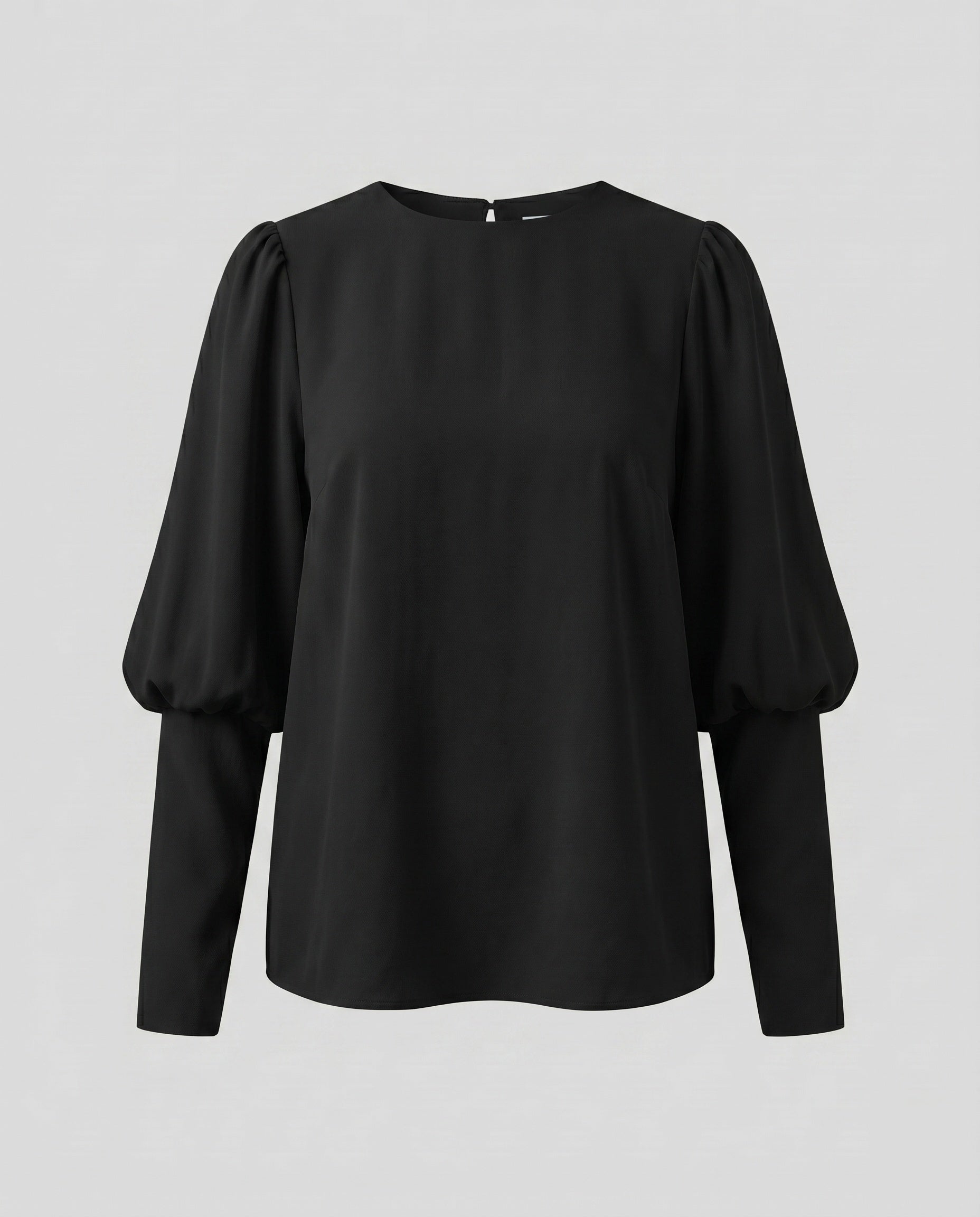 Women's Blouse Shirt with Puff Sleeves and Elegant Cut