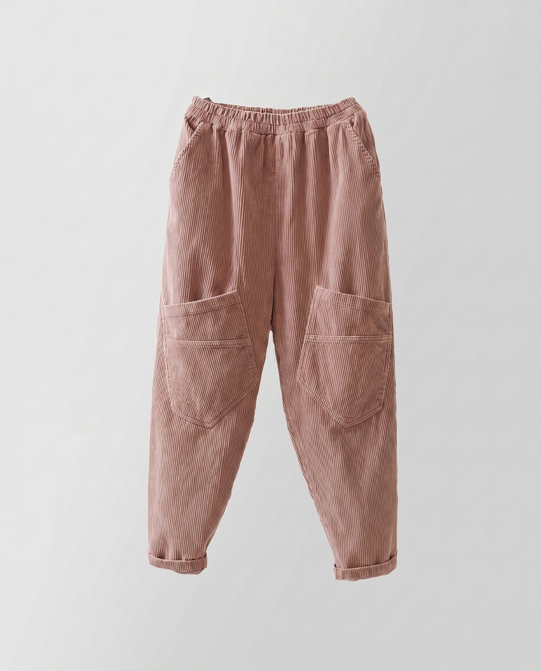 Women's Cord Harem Pants with Soft Feel and Practical Pockets