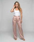 Women's Elegant and High-Quality Pleated Trousers - Front View