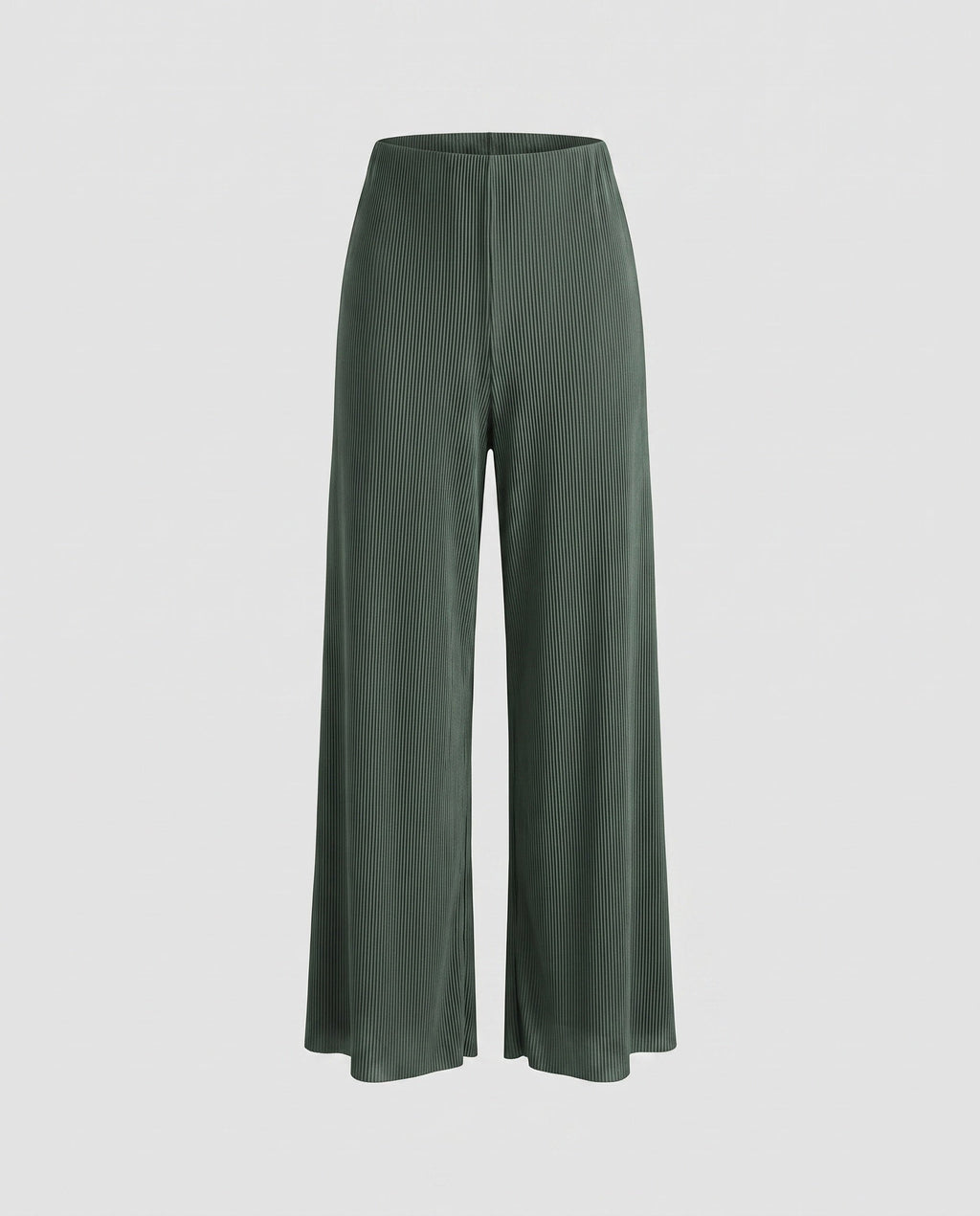Women's High-Waisted Wide Leg Pants with Elegant Slit