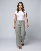Women's Lightweight and Airy Culotte Pants - Front View