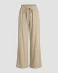 Women's Airy and Comfortable Summer Pants with Elastic Waistband