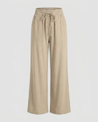 Women's Airy and Comfortable Summer Pants with Elastic Waistband