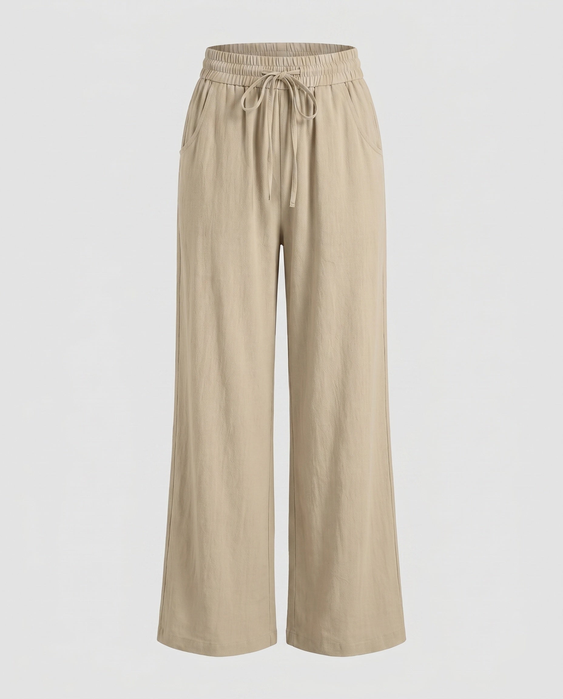 Women's Airy and Comfortable Summer Pants with Elastic Waistband