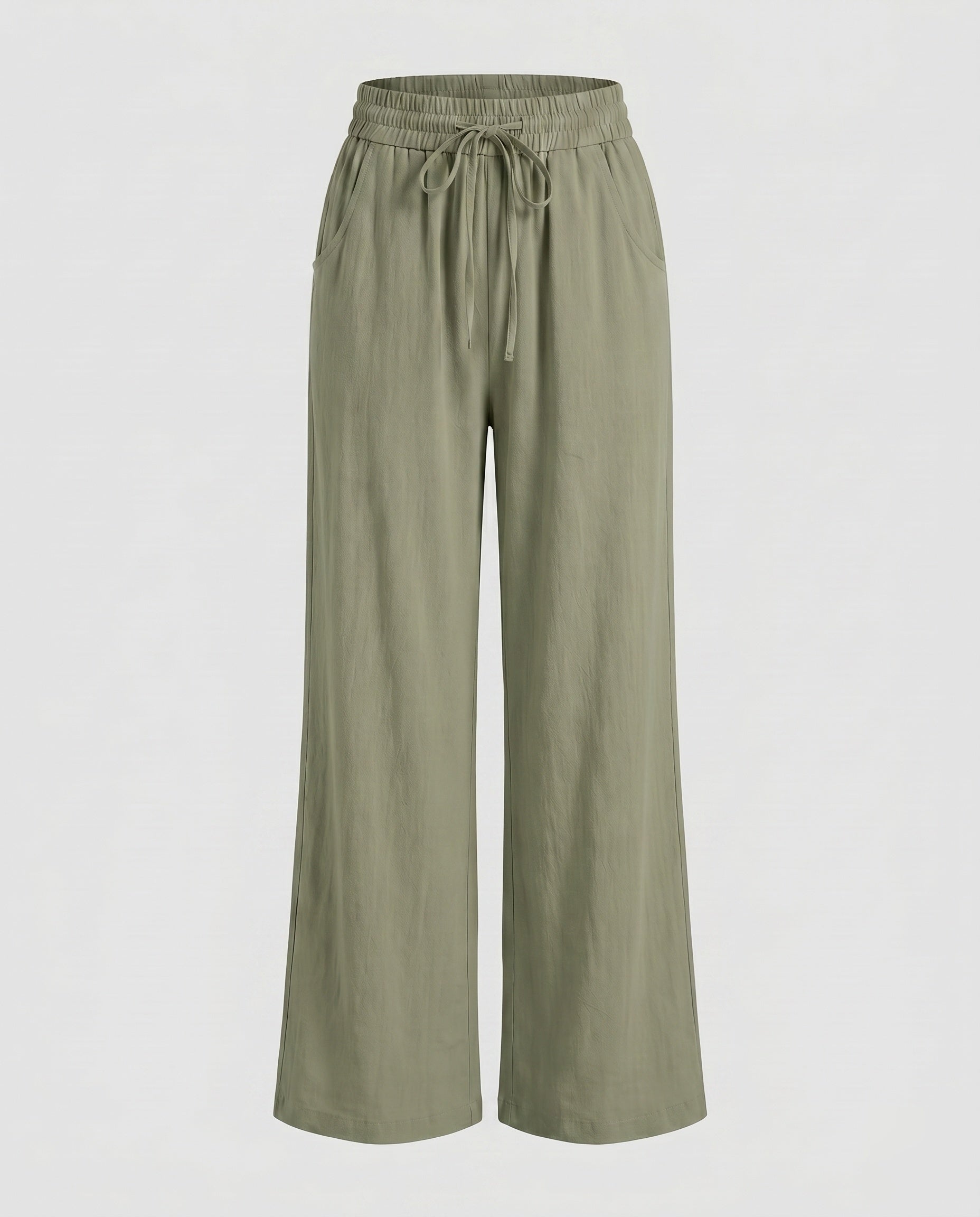 Women's Airy and Comfortable Summer Pants with Elastic Waistband