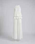 Women's Casual Two-Piece Set with Off-Shoulder Blouse and Wide Pants