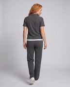 Women's Sporty Leisure Set with Hood and Elastic Waistband - Back View