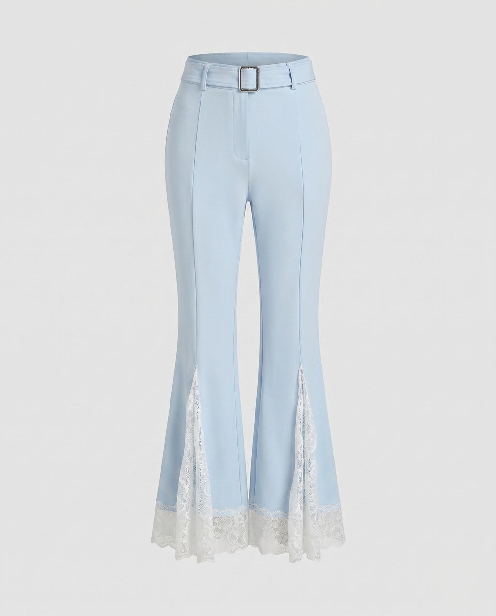 Women's Elegant Marlene Trousers with Lace Accents