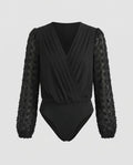 Women's Stylish Top with Playful Lace Sleeves
