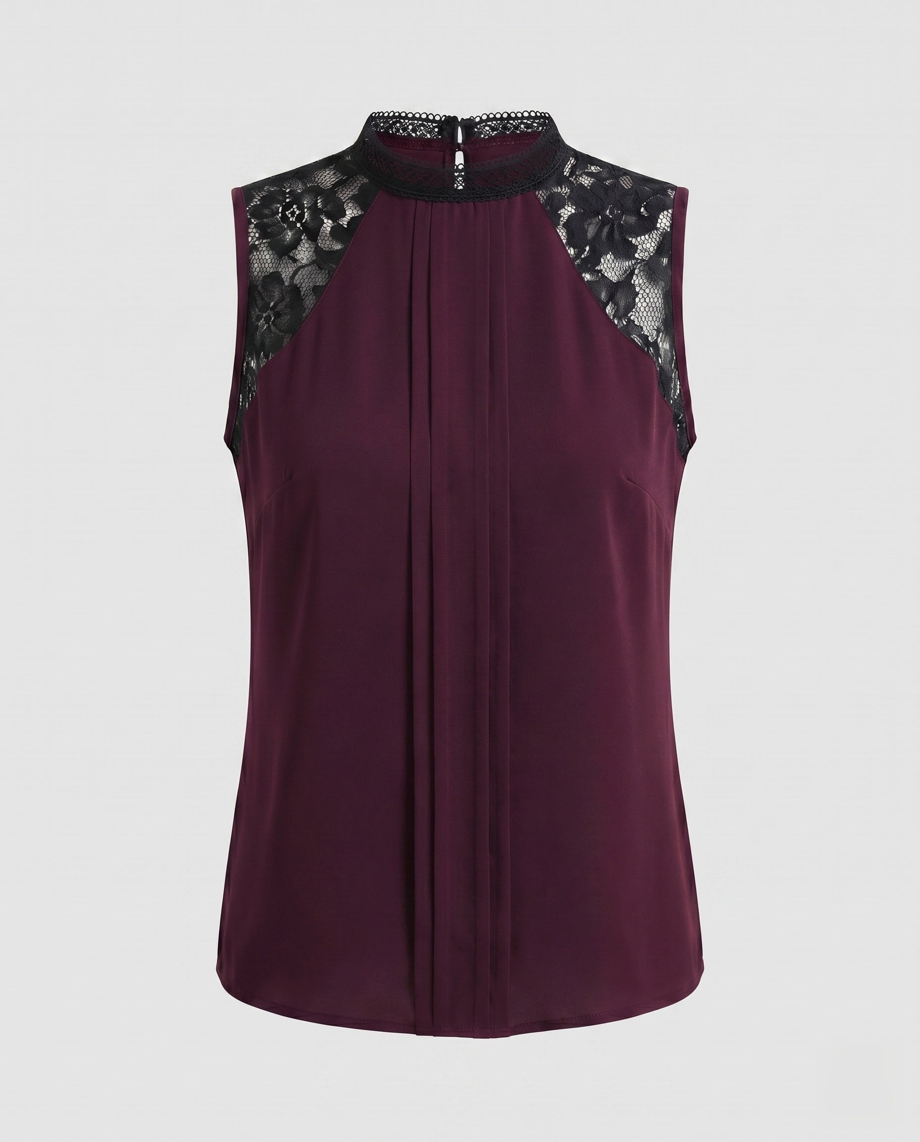 Women's Top with Elegant Lace Sleeves and Timeless Cut