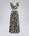 Women's Two-Piece Set with Voluminous Skirt and Ruffle Details