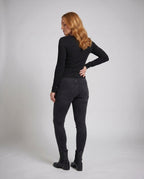Women's Elegant Cardigan with Delicate Lace and Button Placket - Back View