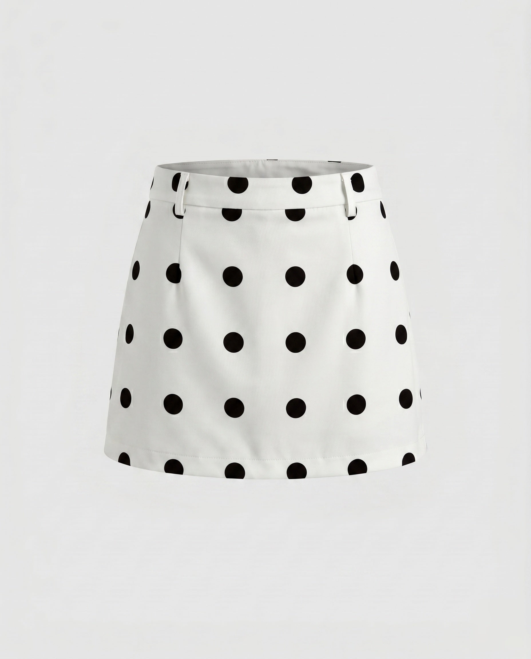 Women's Short Skirt with Playful Polka Dot Pattern