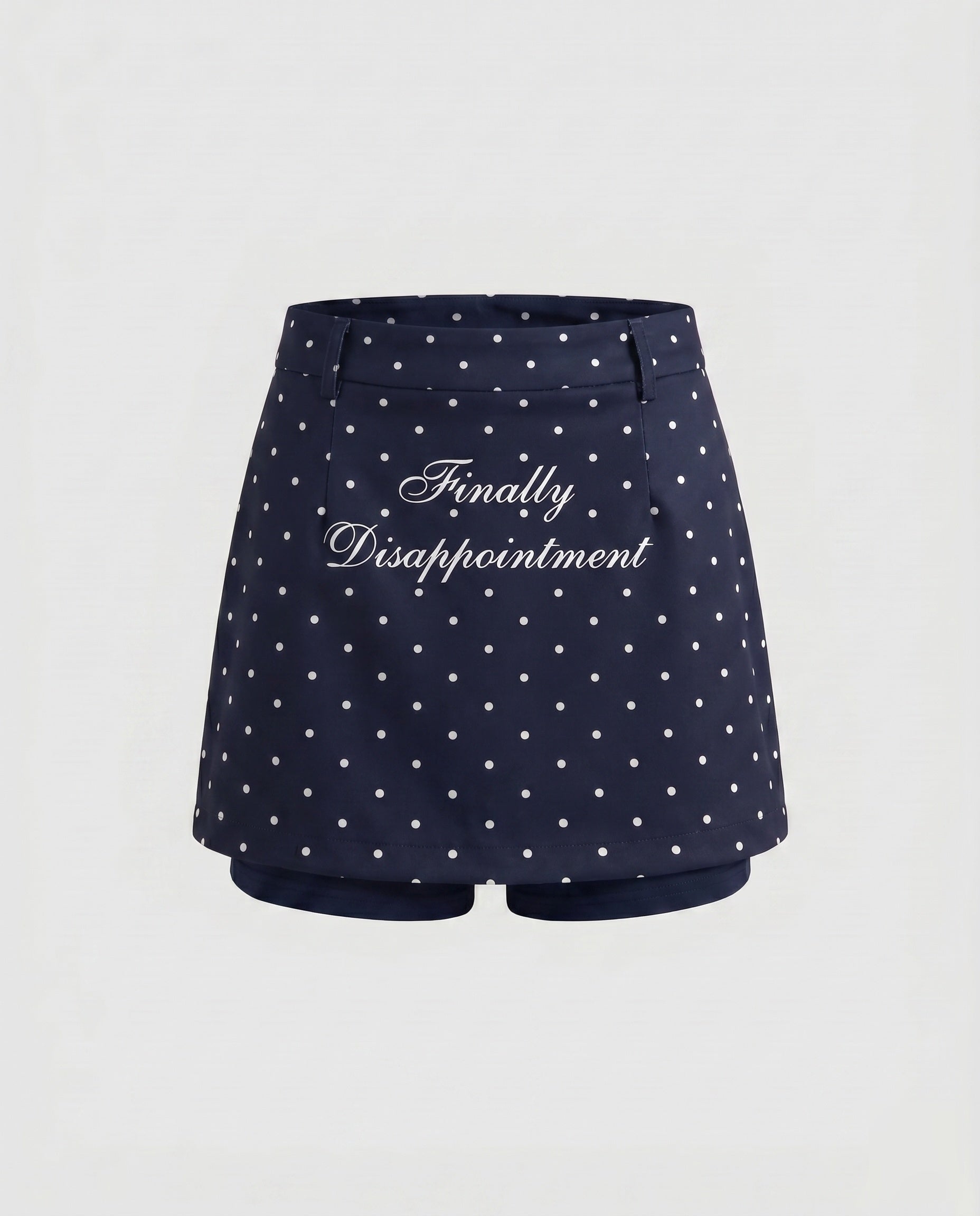 Women's Short Skirt with Playful Polka Dot Pattern