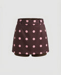 Women's Short Skirt with Playful Polka Dot Pattern