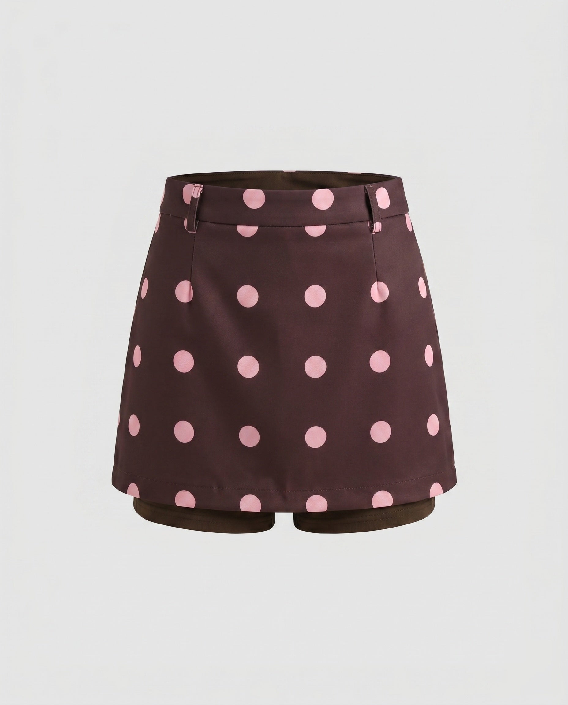 Women's Short Skirt with Playful Polka Dot Pattern