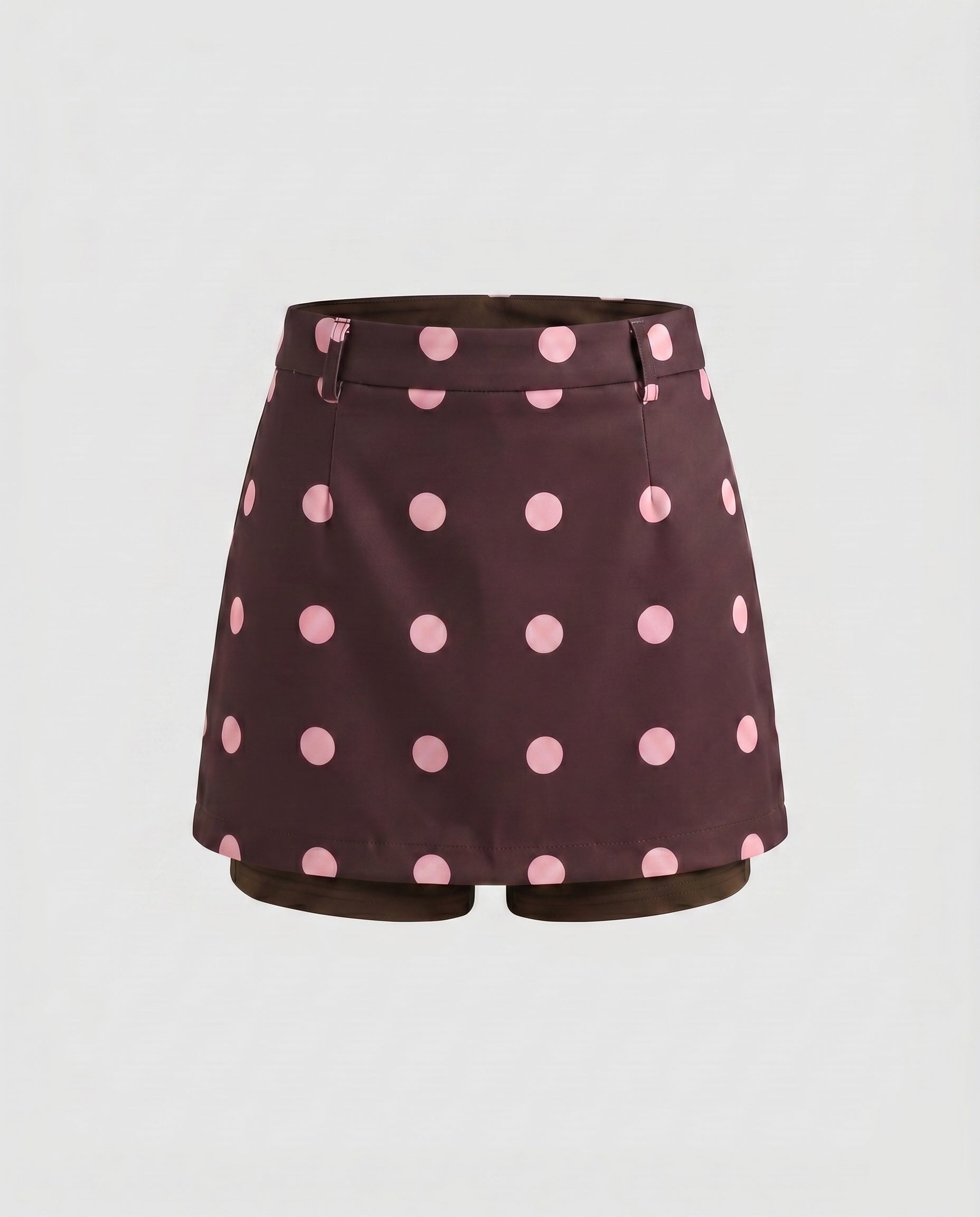 Women's Short Skirt with Playful Polka Dot Pattern