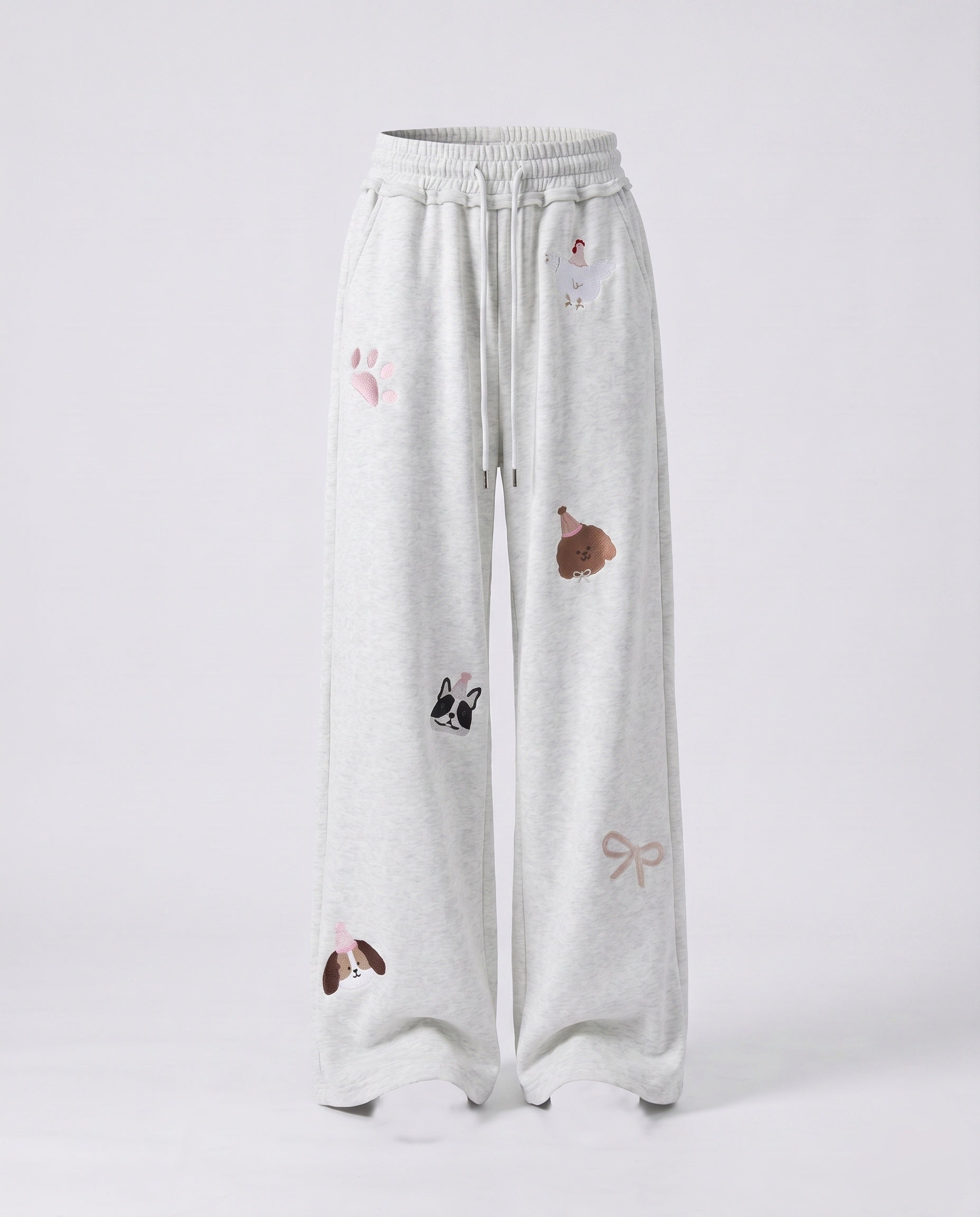 Women's Loose Casual Pants with Playful Animal Designs