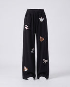 Women's Loose Casual Pants with Playful Animal Designs