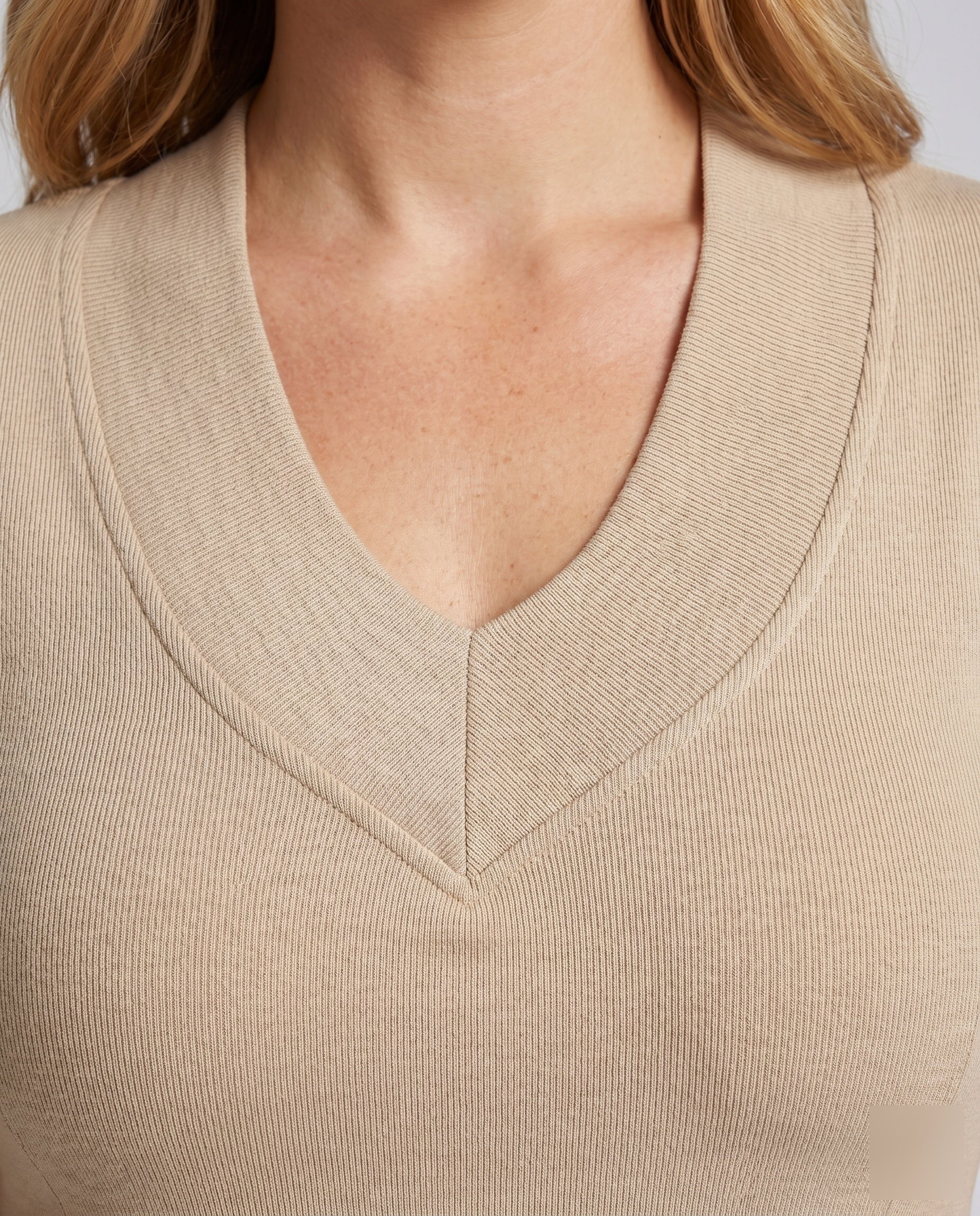 Women's Top with Elegant Lace Trim and Tailored Fit - Close-Up Detail