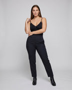 Women's Lace Cami Top with Adjustable Straps - Front View