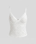 Women's Lace Camisole with Elegant V-Neck