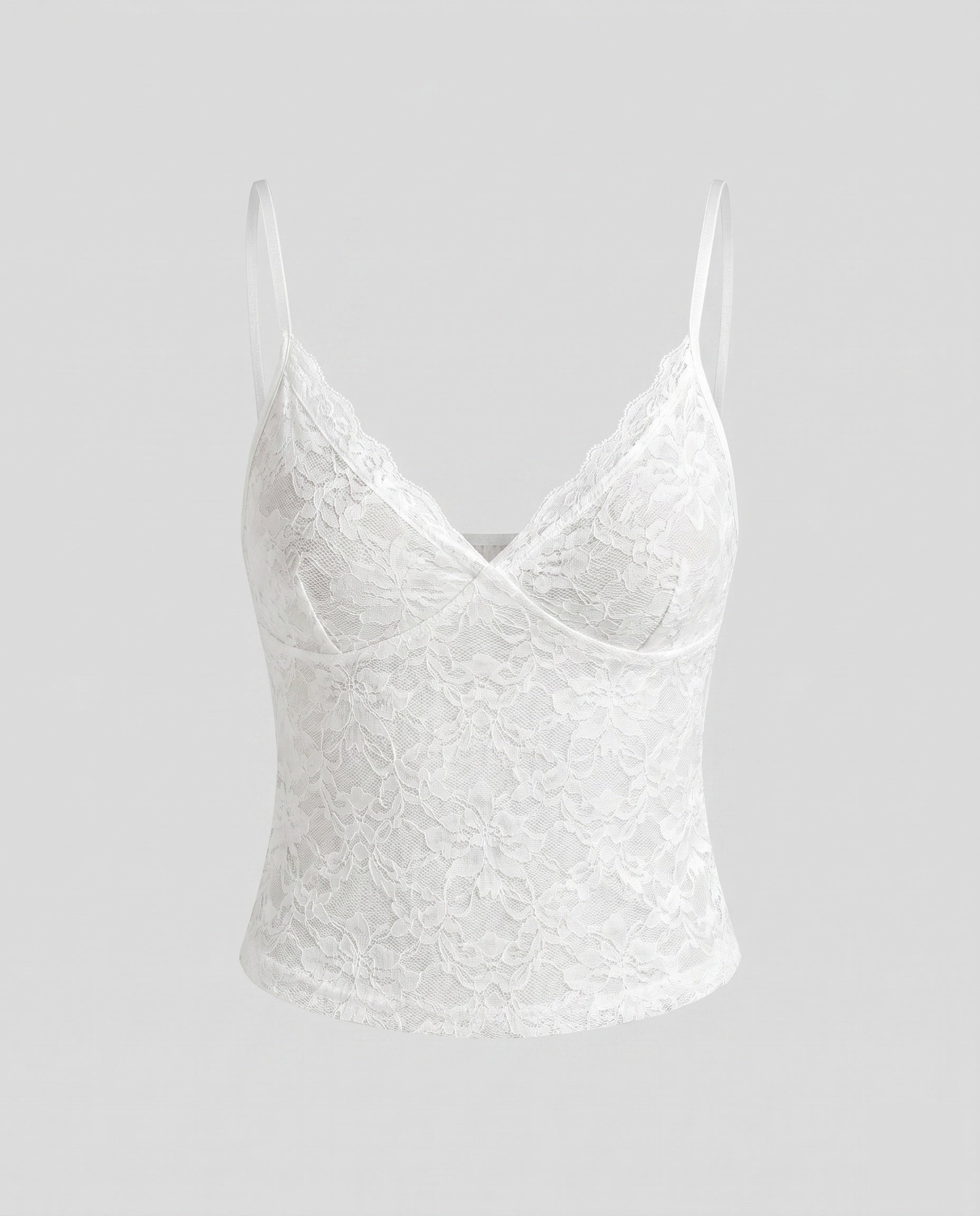 Women's Lace Camisole with Elegant V-Neck