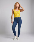 Women's Tops with Lace Details and Playful Knot - Front View
