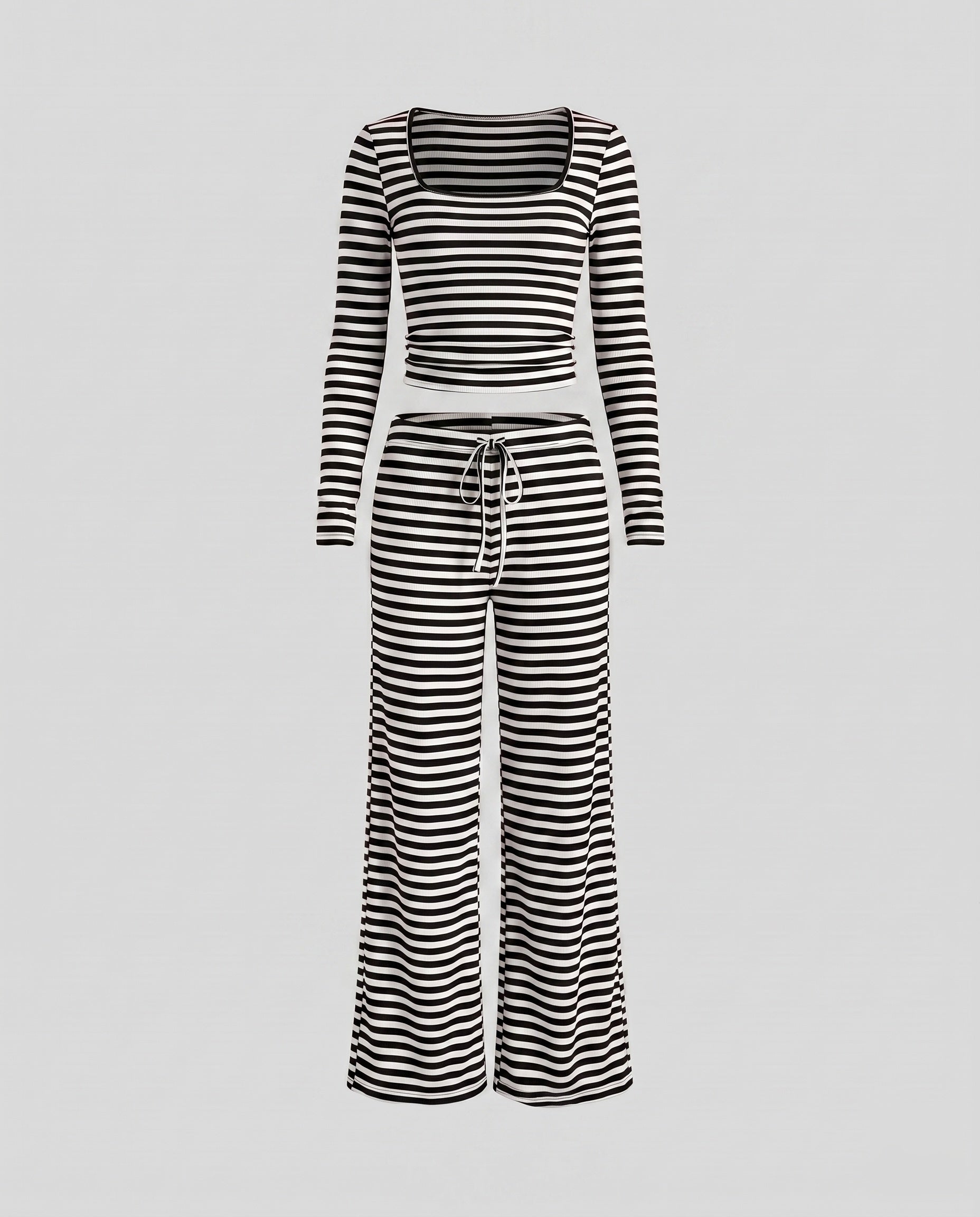 Women's Casual and Comfortable Knitted Suit with a Loose Fit