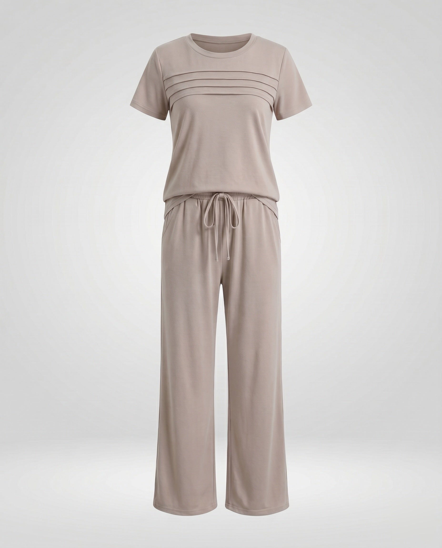 Women's Casual Lounge Set with Comfortable Elastic Waistband