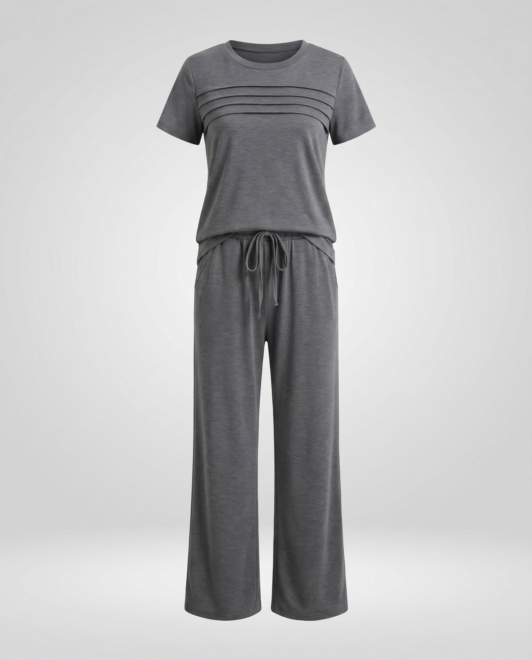 Women's Casual Lounge Set with Comfortable Elastic Waistband