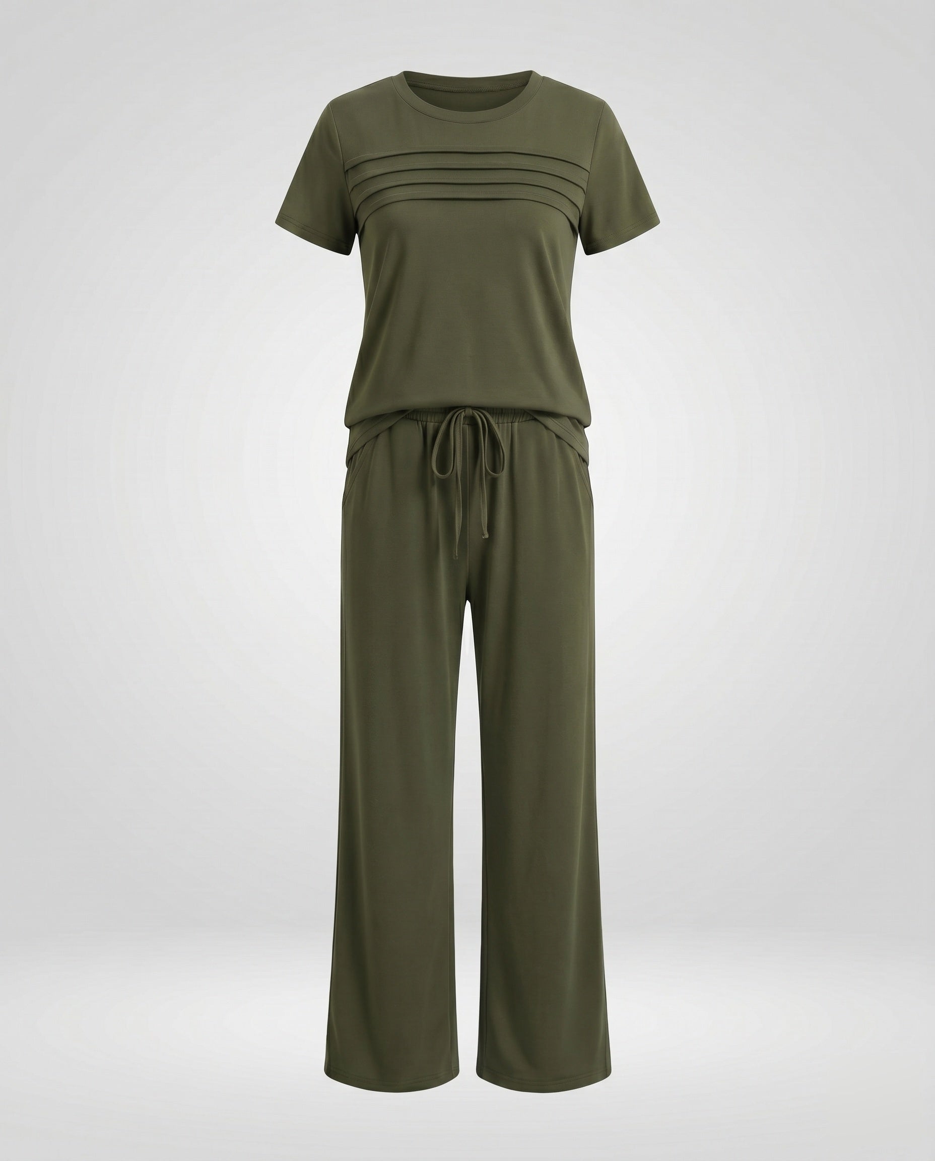 Women's Casual Lounge Set with Comfortable Elastic Waistband