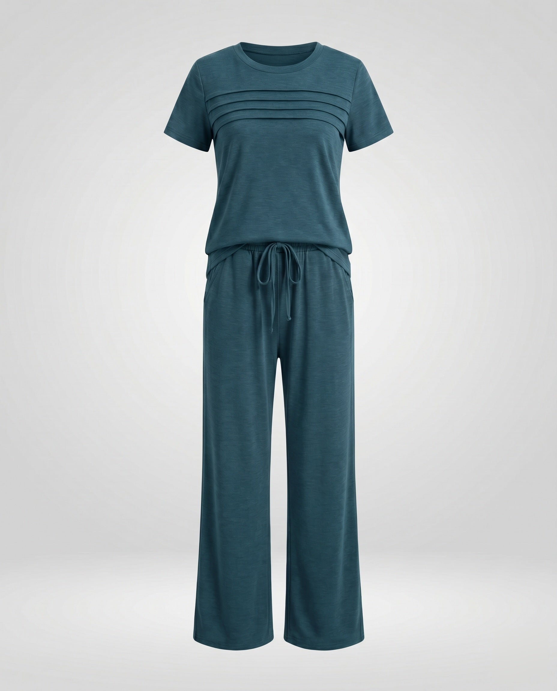 Women's Casual Lounge Set with Comfortable Elastic Waistband