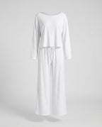 Women's Casual Lounge Set with Loose Fit and Drawstring