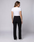 Women's Elegant Culotte Pants with Side Slits - Back View