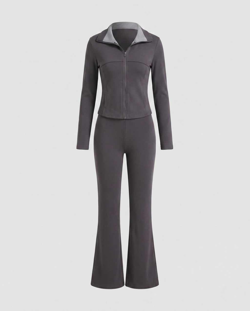 Women's Sporty Leisure Outfit with Wide Leg Adjustment Design