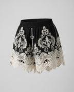 Women's Short Pants with Lace Detail