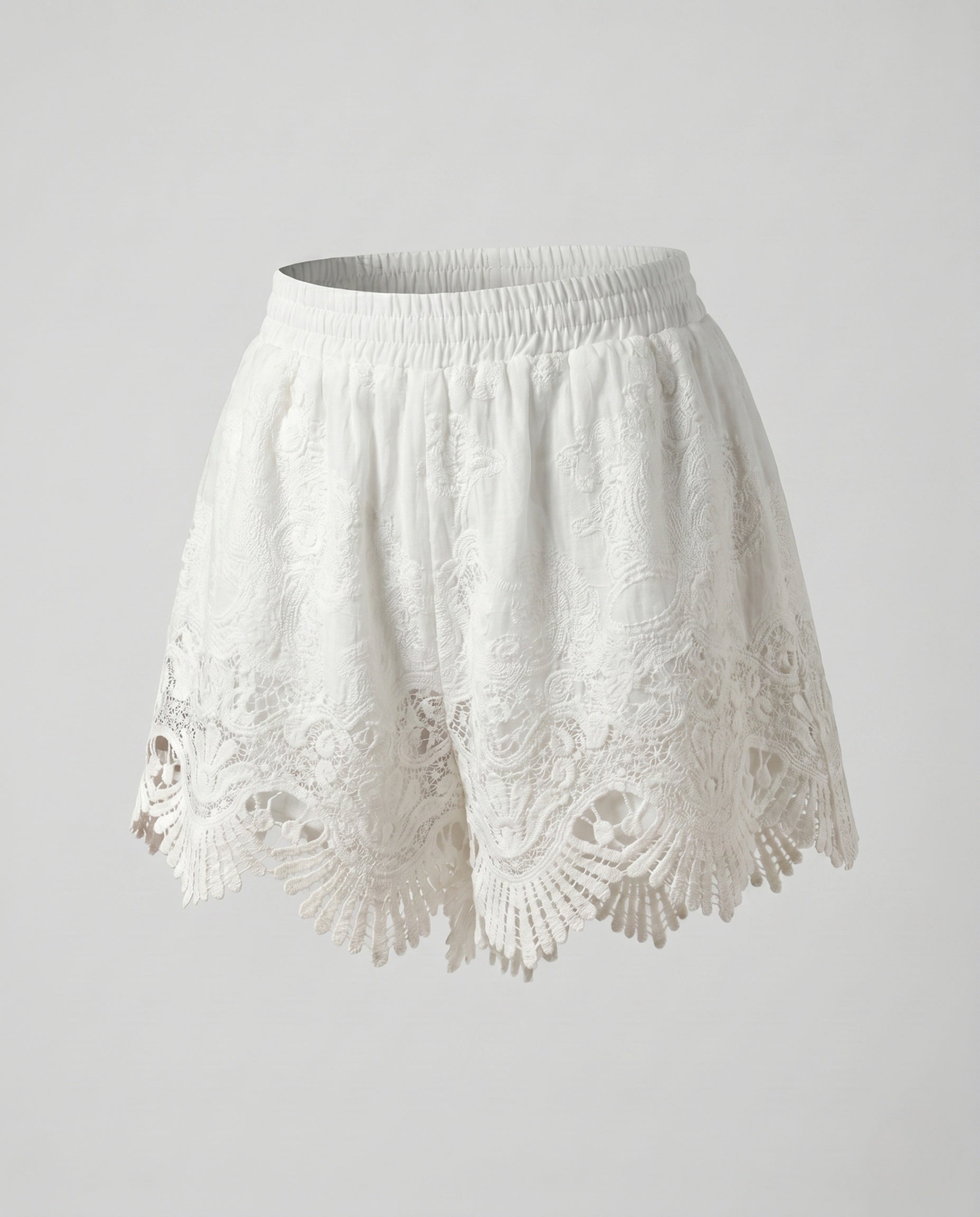 Women's Short Pants with Lace Detail