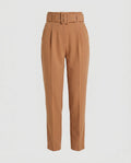 Women's Elegant High-Waisted Pants with Wide Waistband