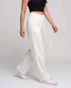 Women's Cropped Shirt with Square Neckline - Lower Body View