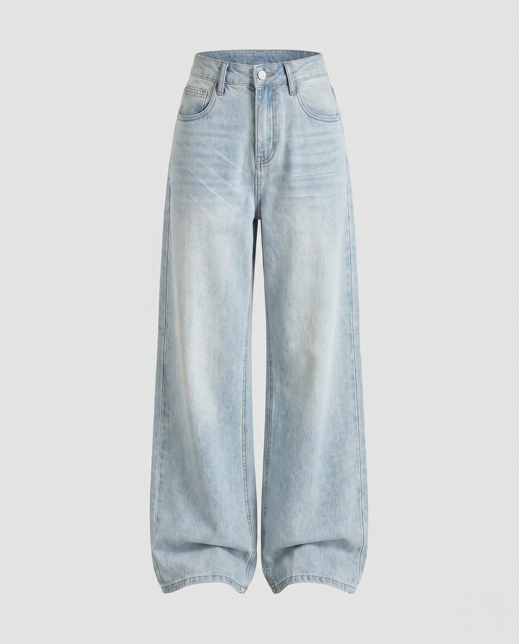 Women's High-Waisted Extra-Wide Denim Palazzo Pants