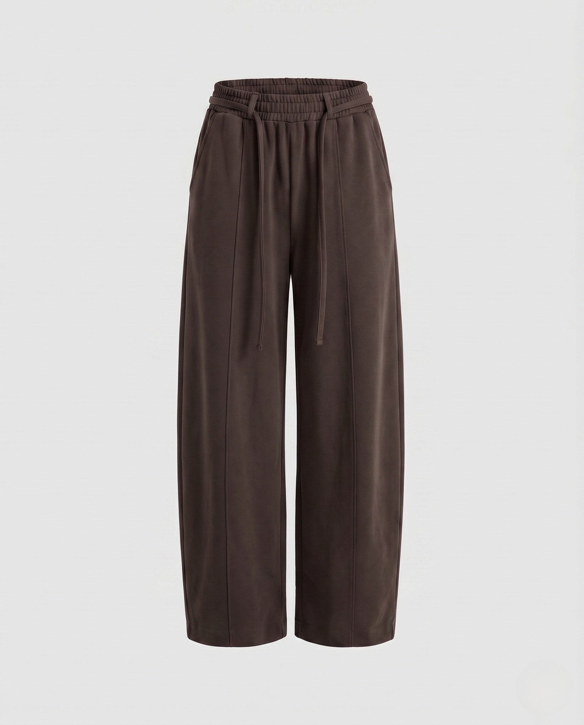 Women's High-Waisted Lounge Pants in Balloon Cut with Drawstring